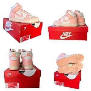 NIB Nike Dunk High 1985 “ Pink Denim “ Sneakers